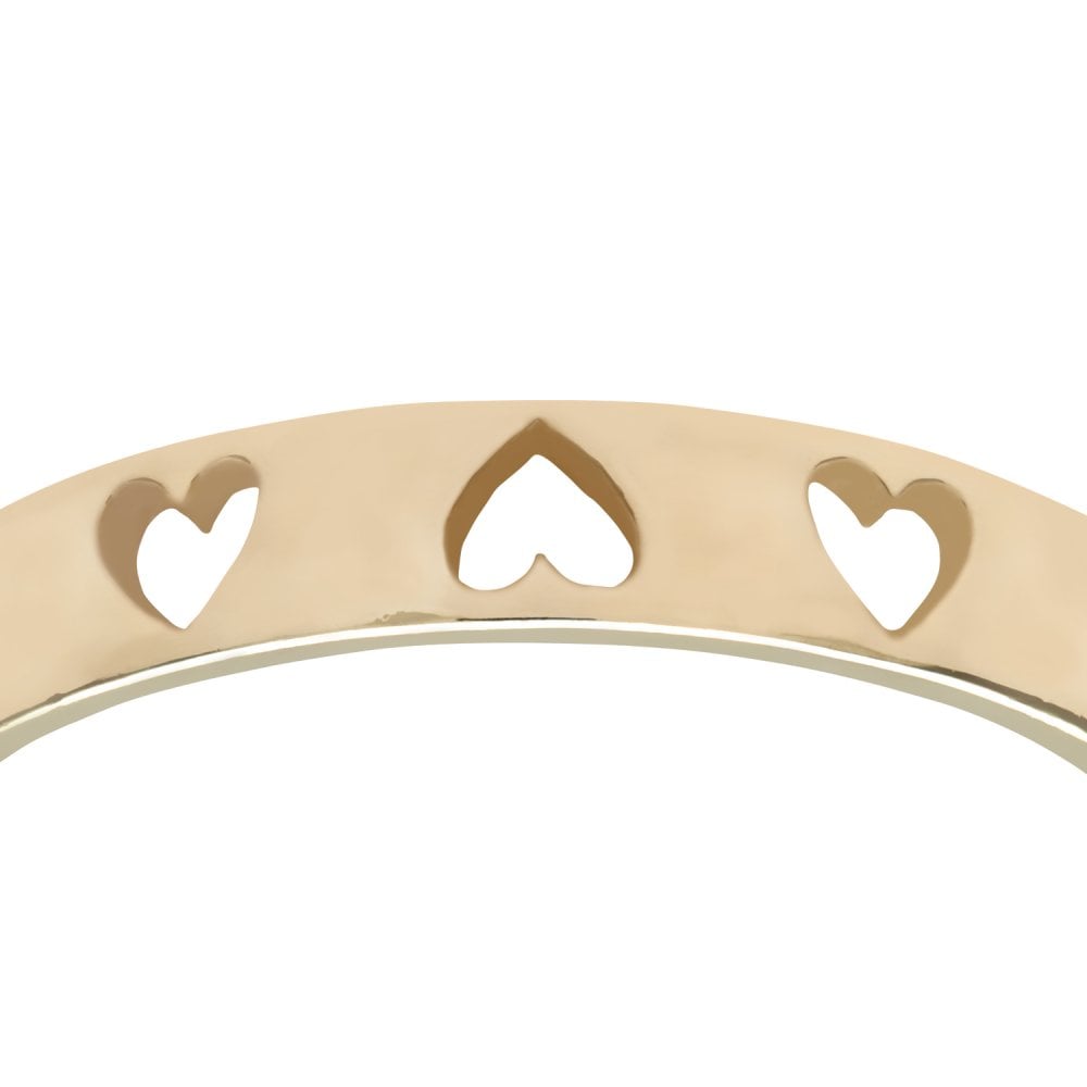 SPARKLD 9ct Yellow Gold Heart Ring