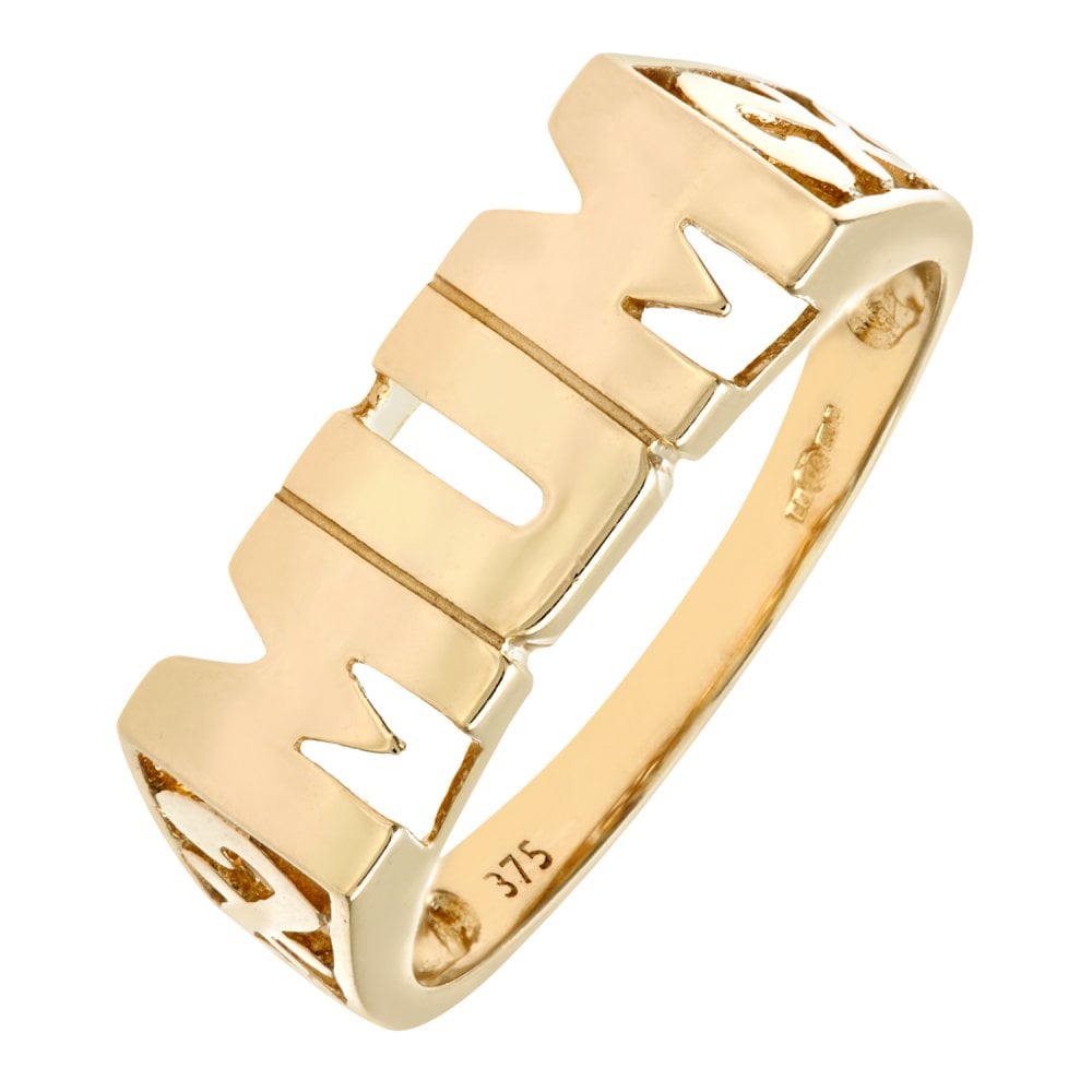 SPARKLD 9ct Yellow Gold Mum Ring