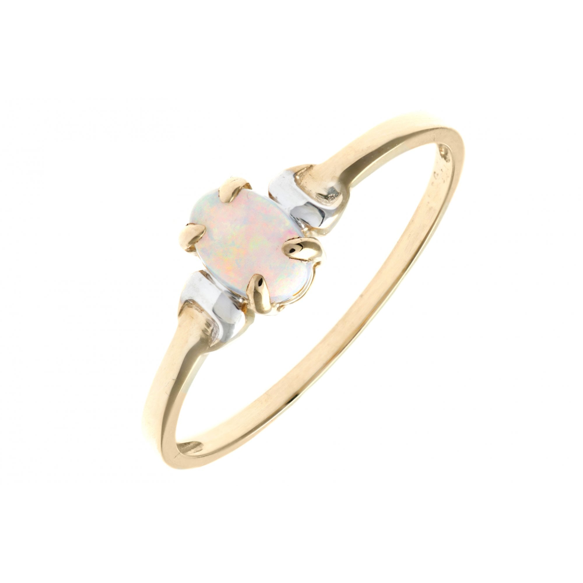 SPARKLD 9ct Yellow Gold Opal Ring