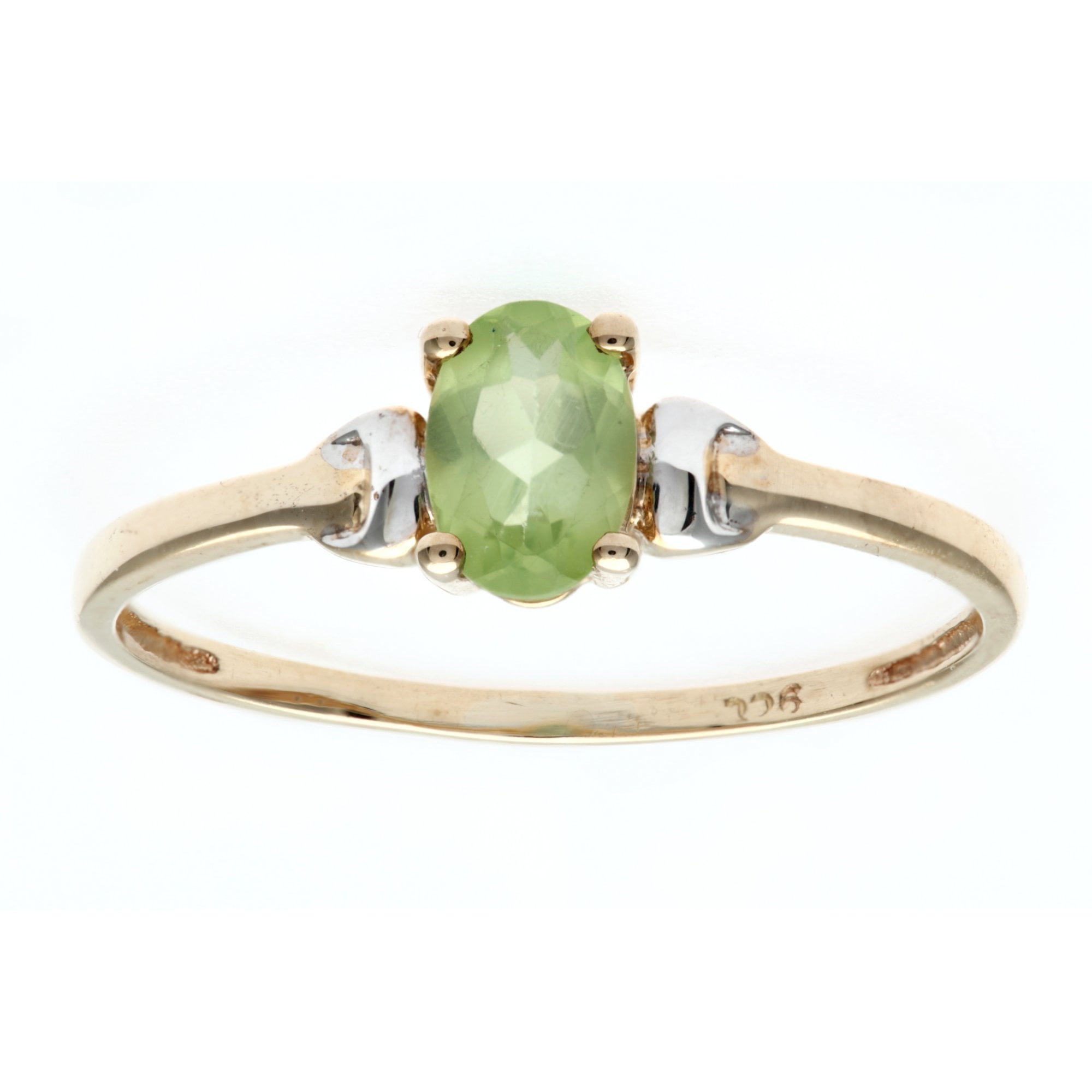 SPARKLD 9ct Yellow Gold Peridot Ring
