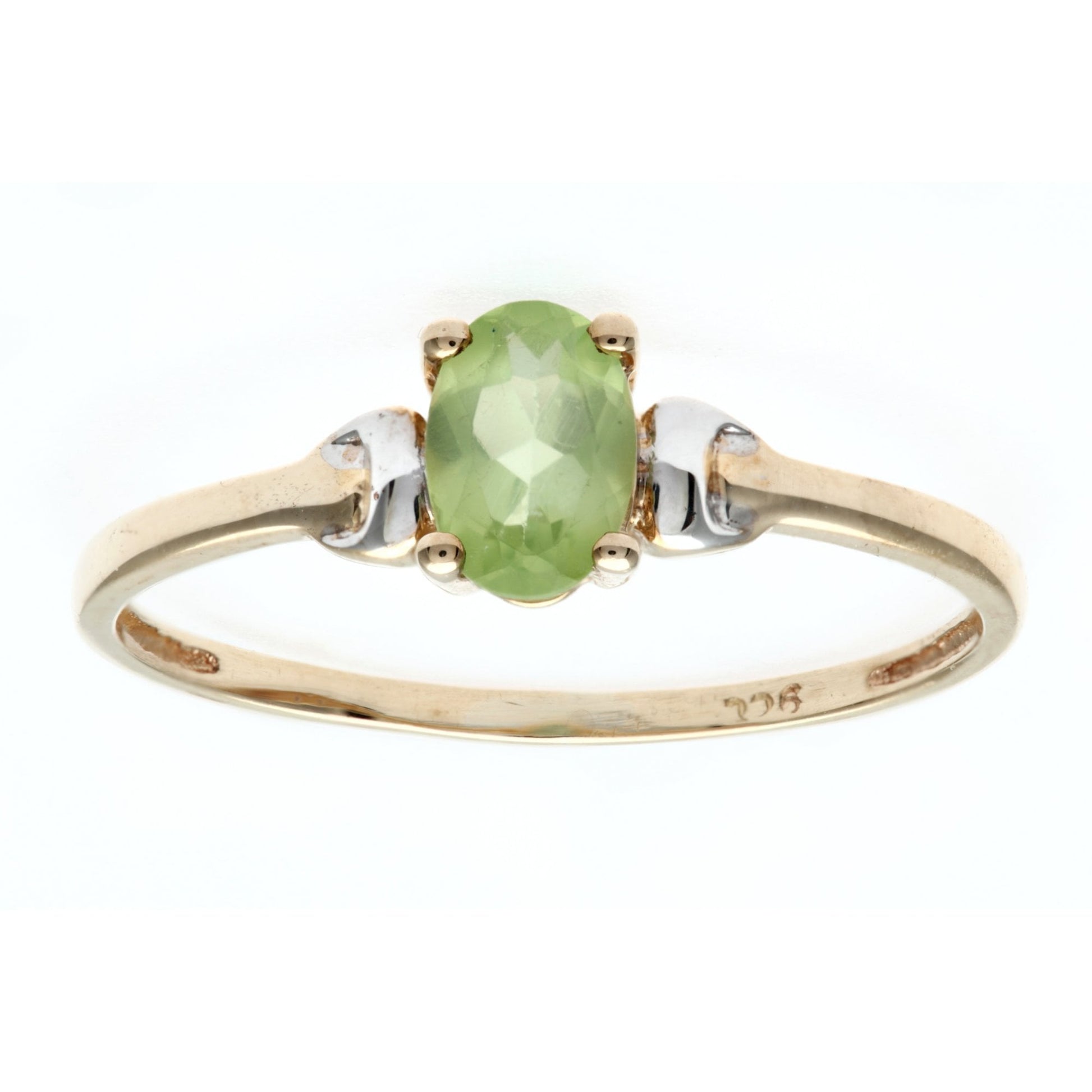 SPARKLD 9ct Yellow Gold Peridot Ring