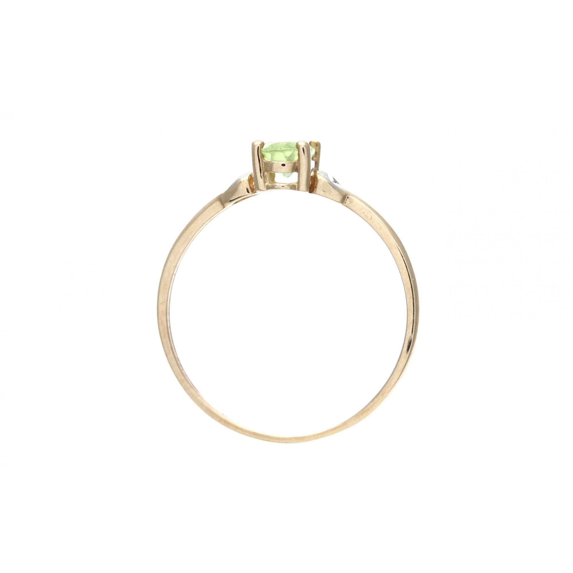 SPARKLD 9ct Yellow Gold Peridot Ring