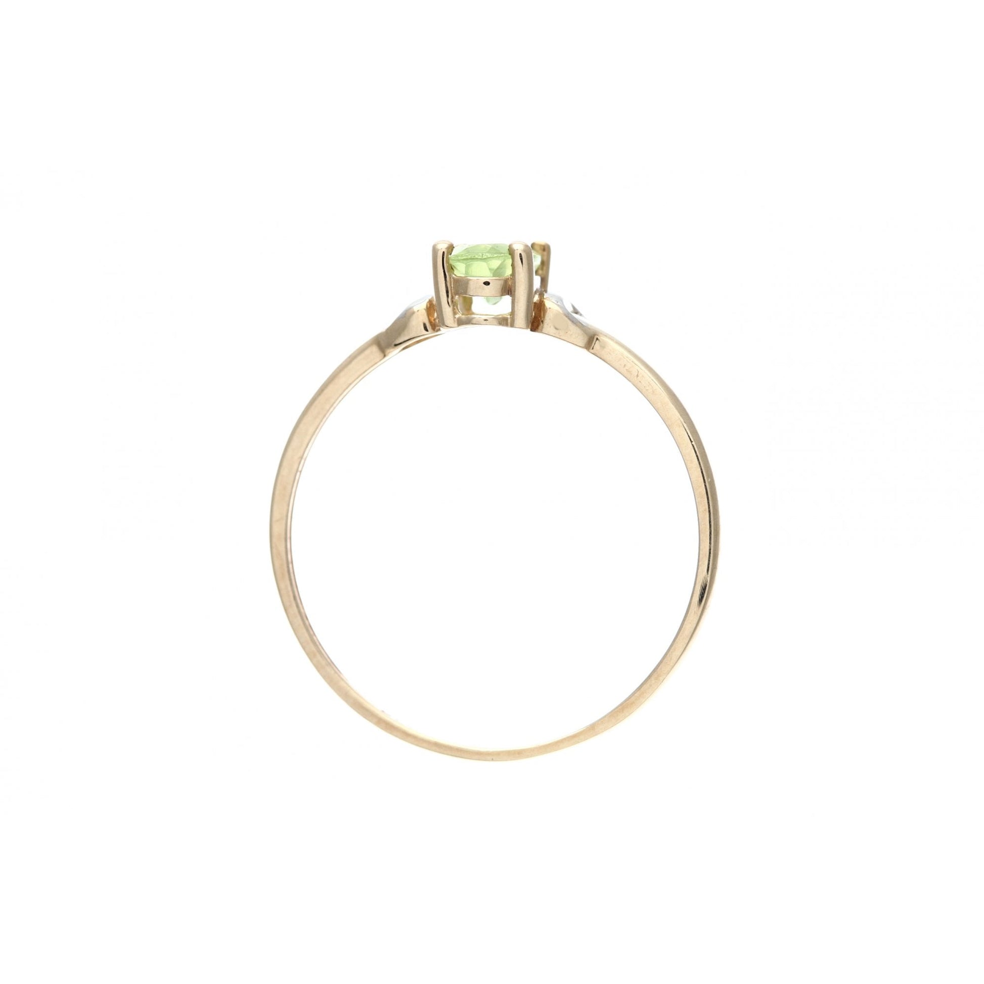 SPARKLD 9ct Yellow Gold Peridot Ring