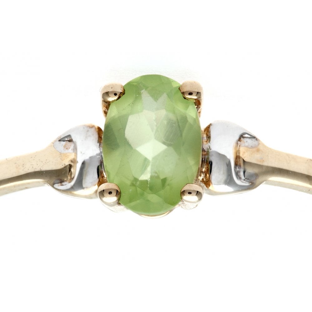 SPARKLD 9ct Yellow Gold Peridot Ring