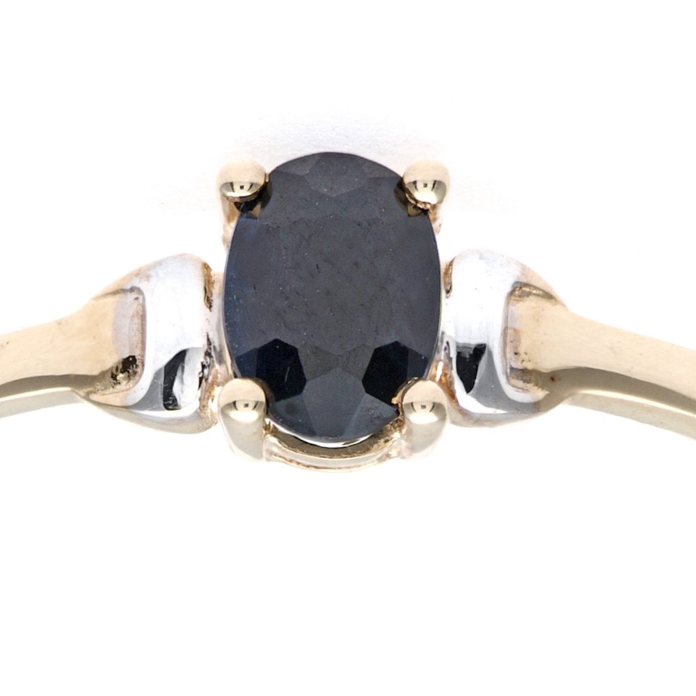 SPARKLD 9ct Yellow Gold Sapphire Ring