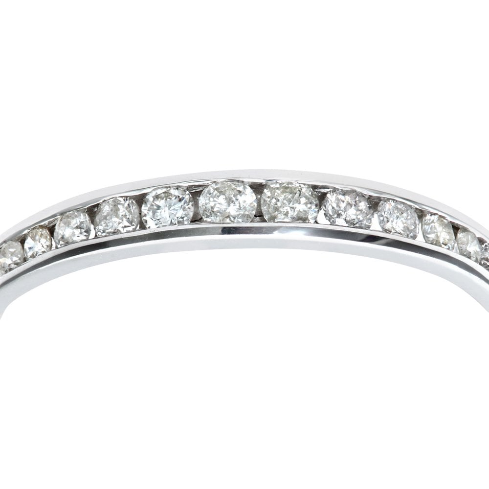 SPARKLD 9ct White Gold 0.25ct Diamond Eternity Ring