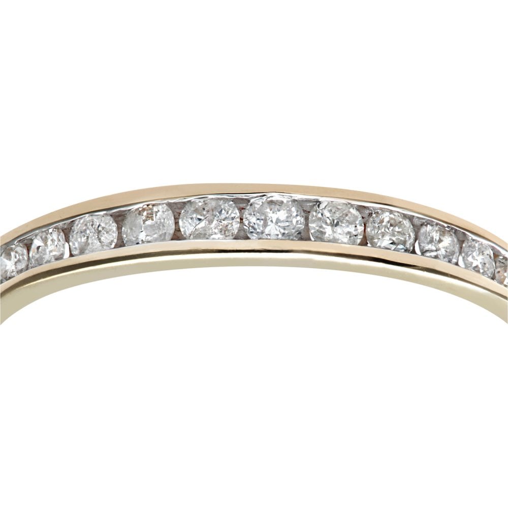 SPARKLD 9ct Yellow Gold 0.25ct Diamond Eternity Ring