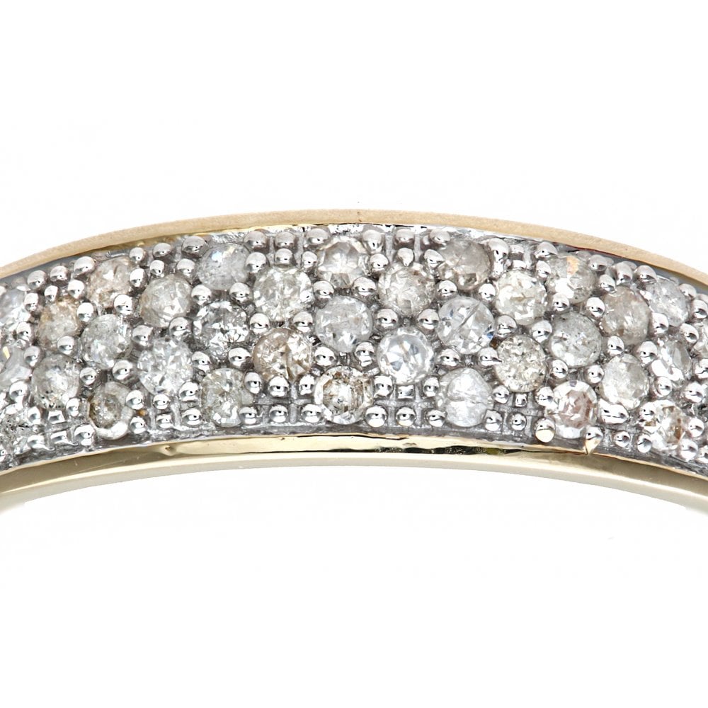 SPARKLD 9ct Yellow Gold 0.25ct Diamond Eternity Ring