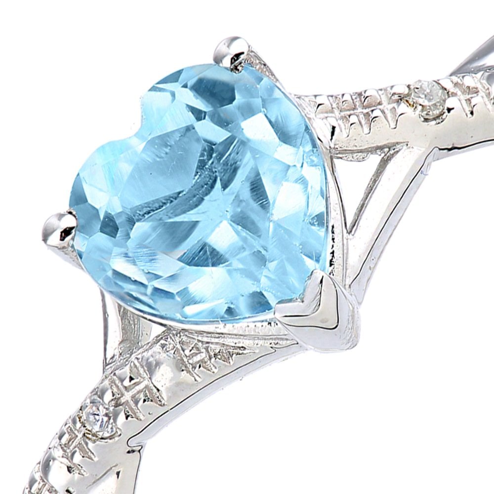 SPARKLD Women 9 ct (375) Blue Topaz Ring