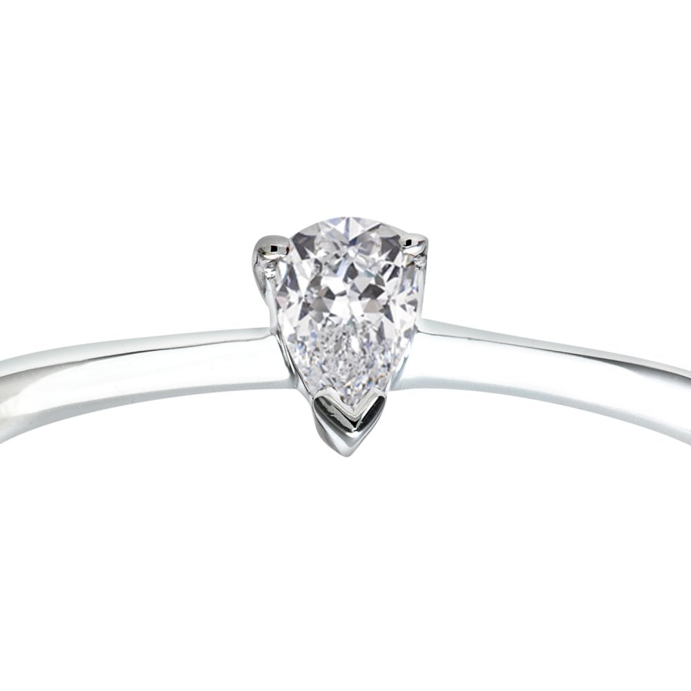 SPARKLD 9ct White Gold 0.15ct Diamond Engagement Ring