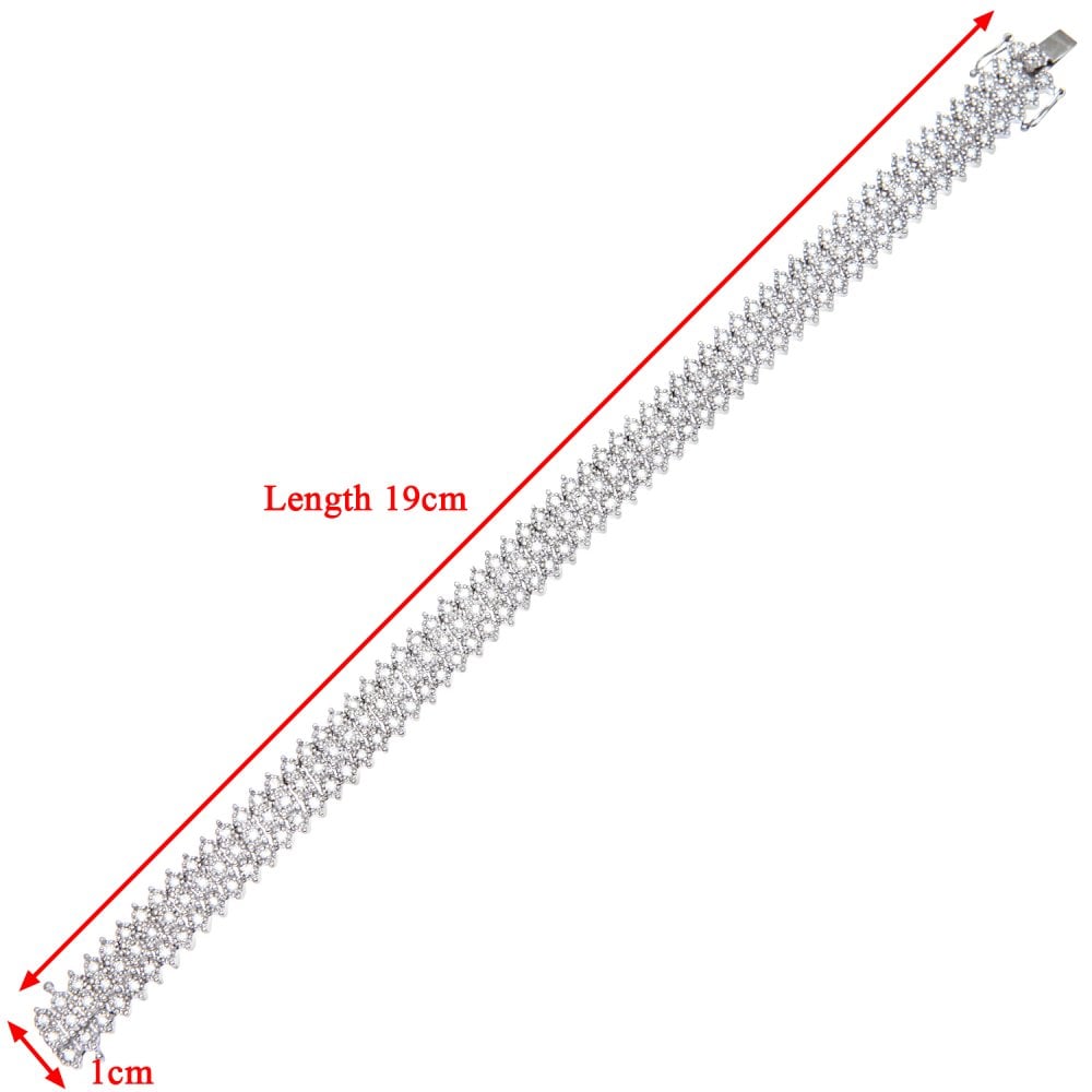 SPARKLD 9ct Yellow Gold 3.00ct Diamond Tennis Bracelet