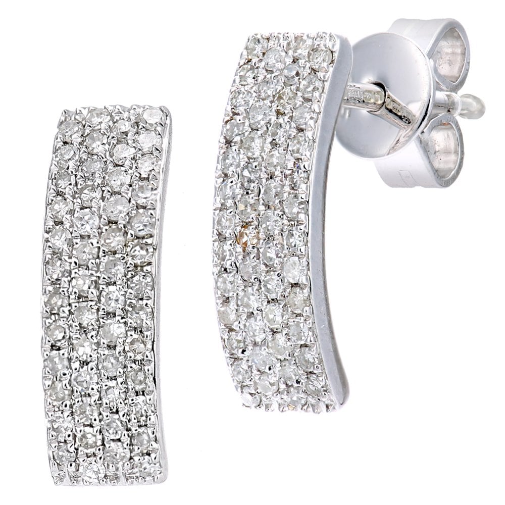 SPARKLD 9ct White Gold 0.30ct Diamond Stud Earrings