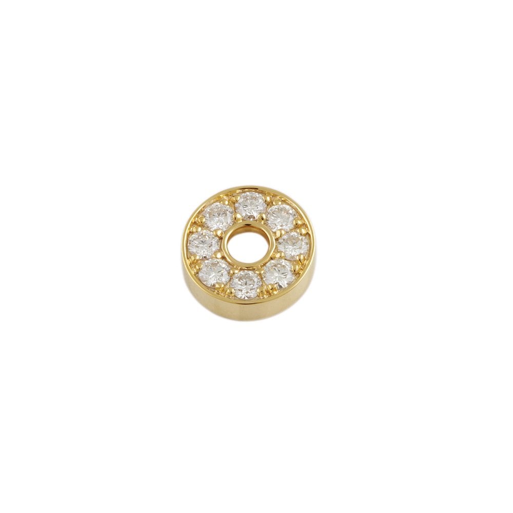 9ct Yellow Gold 1.03ct Round Brilliant Cut Diamonds Cluster Pendant