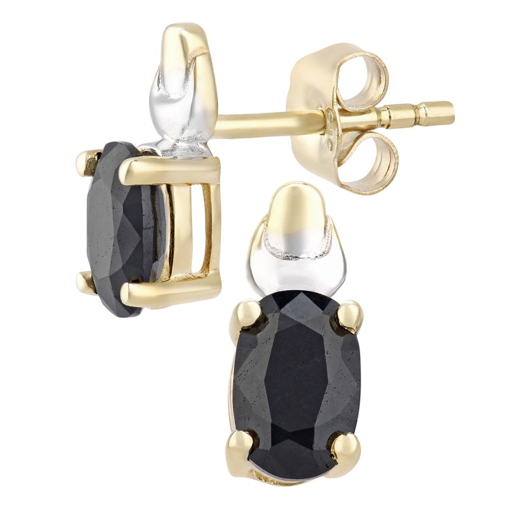 SPARKLD 9ct Gold Sapphire Birth Stone Earrings