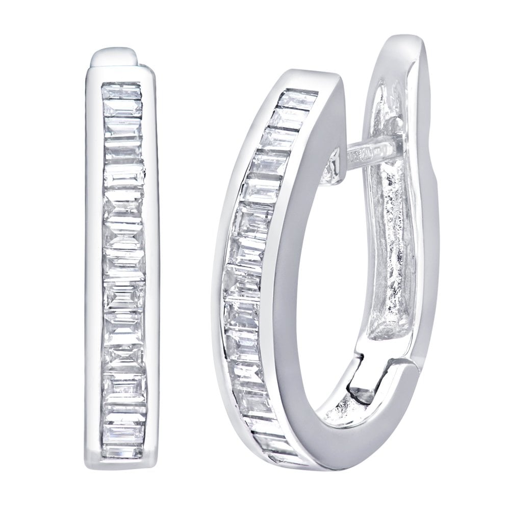 SPARKLD 18ct White Gold 0.45ct Diamond Earrings