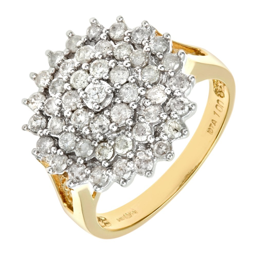 SPARKLD 18ct Yellow Gold 1.00ct Diamond Ring
