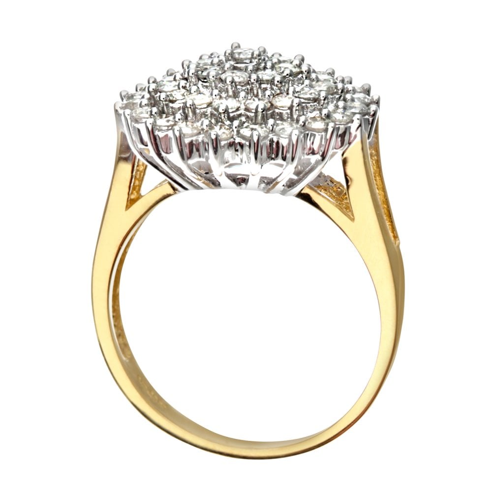SPARKLD 18ct Yellow Gold 1.00ct Diamond Ring