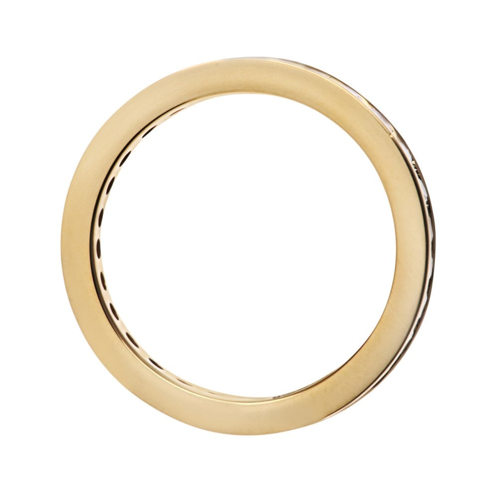 SPARKLD 18ct White Gold 1.00ct Diamond Channel Setting Eternity Ring