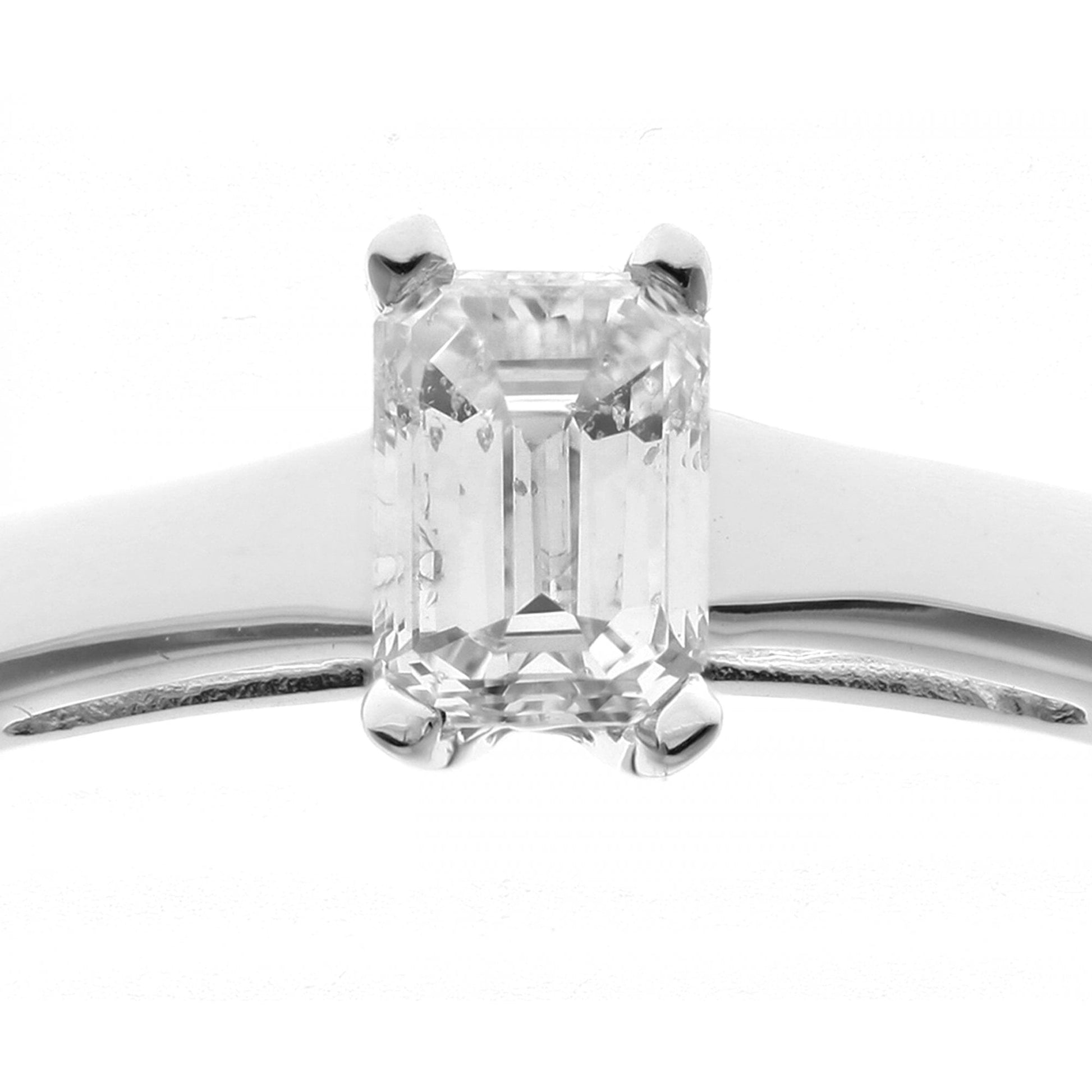 SPARKLD 18ct White Gold J/I1 Certified Princess Cut 0.25ct Diamond Solitaire Engagement Ring