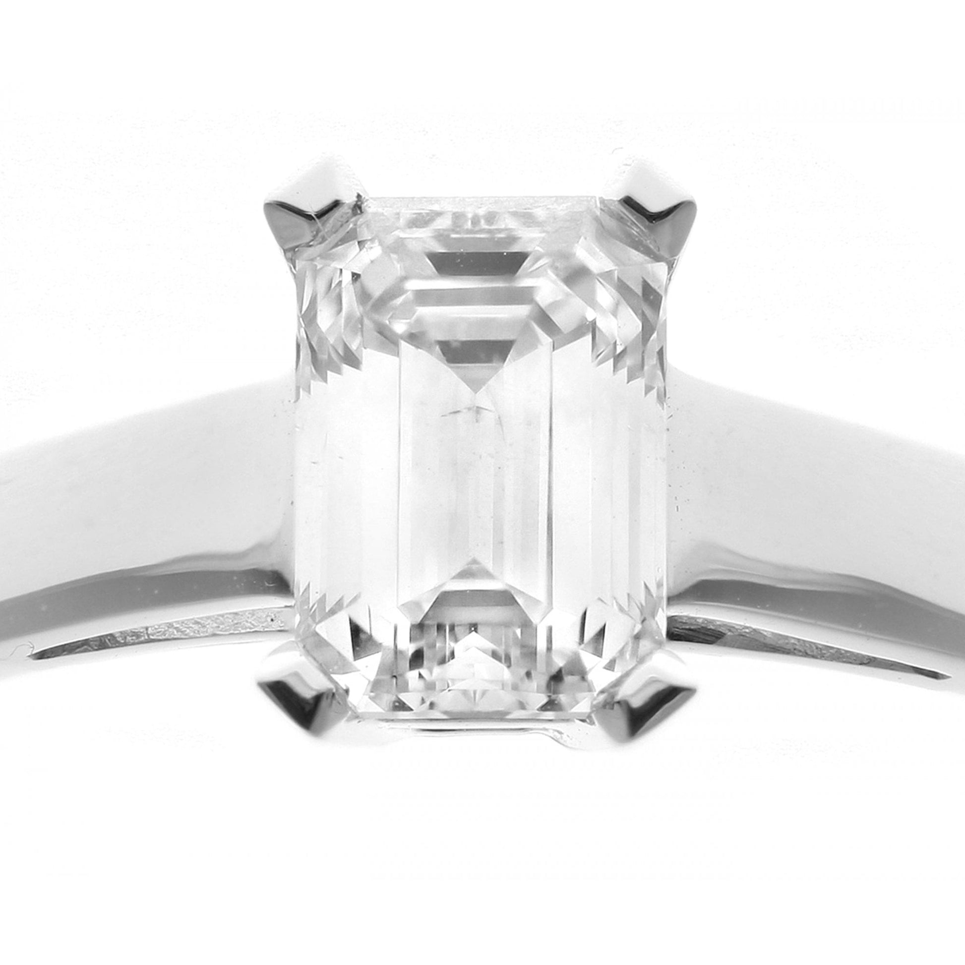 SPARKLD 18ct White Gold J/I1 Certified Princess Cut 0.75ct Diamond Solitaire Engagement Ring