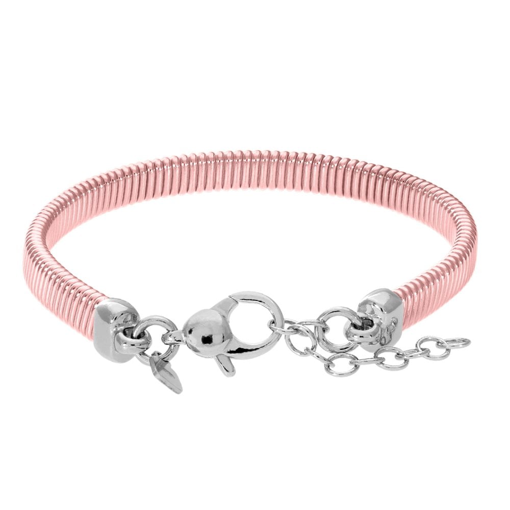 SPARKLD Rose Gold Plated Silver Mesh Cable Bracelet of Length 18.420.3 cm