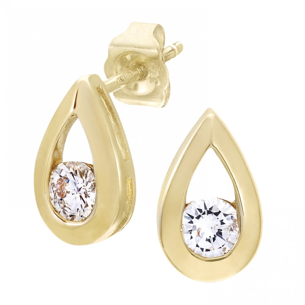 SPARKLD 9ct Yellow Gold 0.33ct Diamond Earrings
