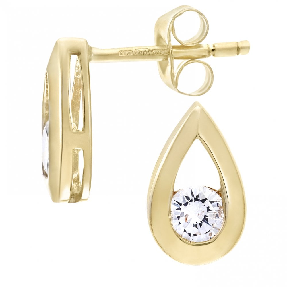 SPARKLD 9ct Yellow Gold 0.33ct Diamond Earrings