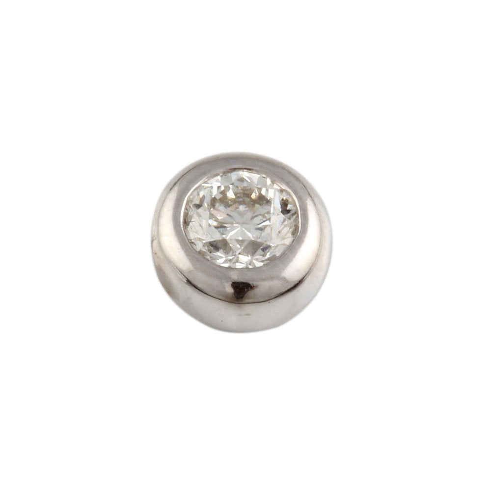 9ct White Gold 0.40ct Round Brilliant Cut Diamond Solitaire Pendant