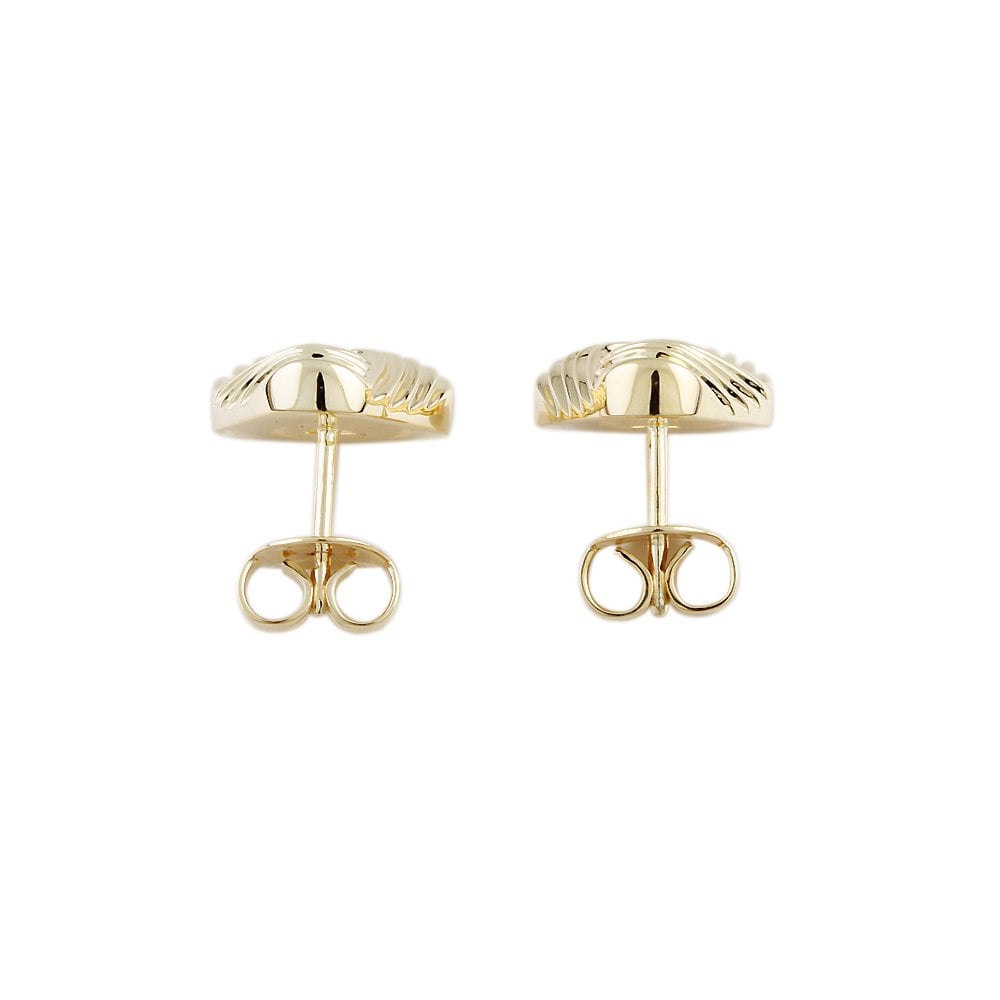 9ct Yellow Gold Knot Stud Earrings