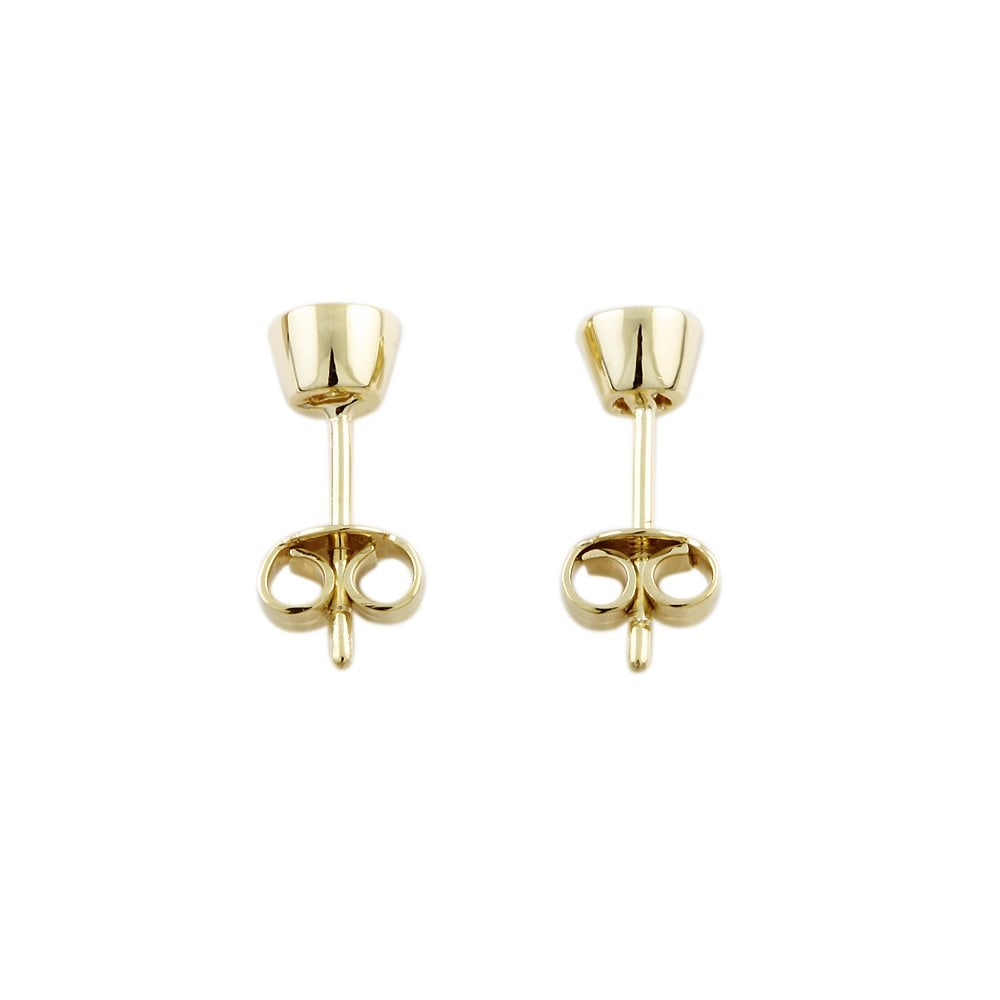 9ct White Gold 0.61ct Round Brilliant Cut Diamond Solitaire Stud Earrings