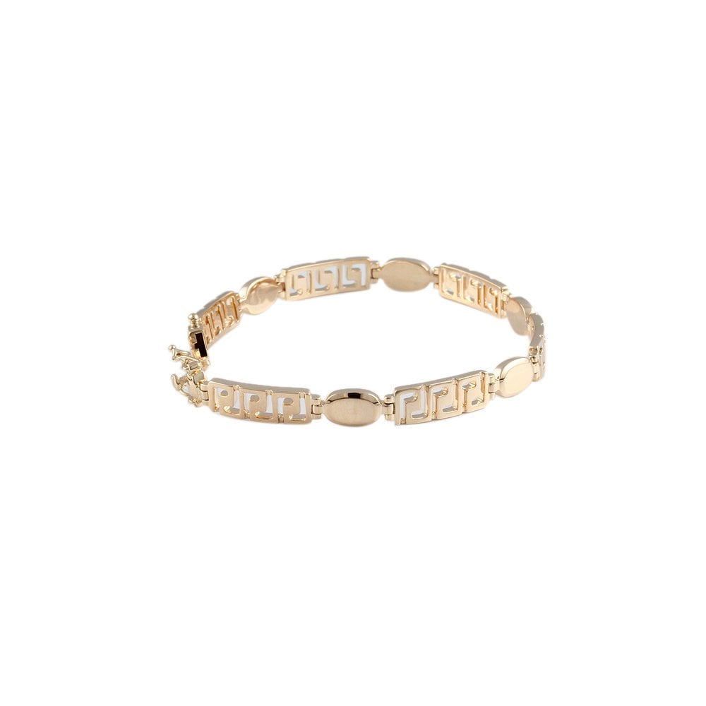 Yellow Gold Multi Link Fancy Unisex Bracelet