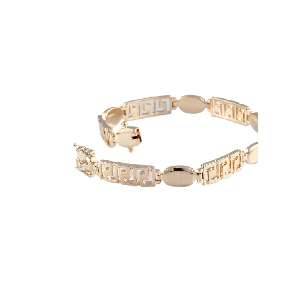 Yellow Gold Multi Link Fancy Unisex Bracelet