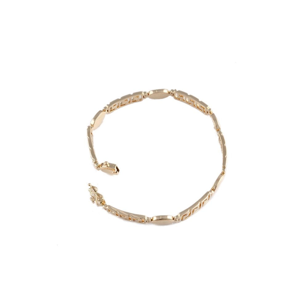 Yellow Gold Multi Link Fancy Unisex Bracelet