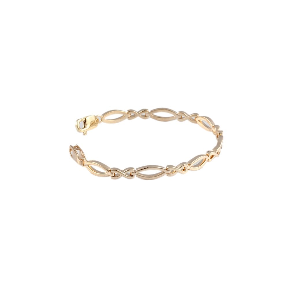 Yellow Gold Multi Link Fancy Unisex Bracelet