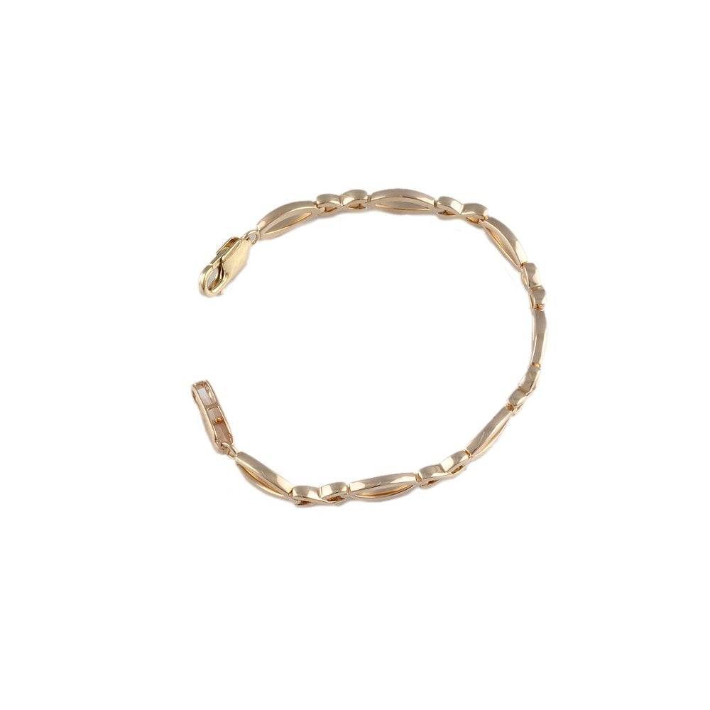Yellow Gold Multi Link Fancy Unisex Bracelet