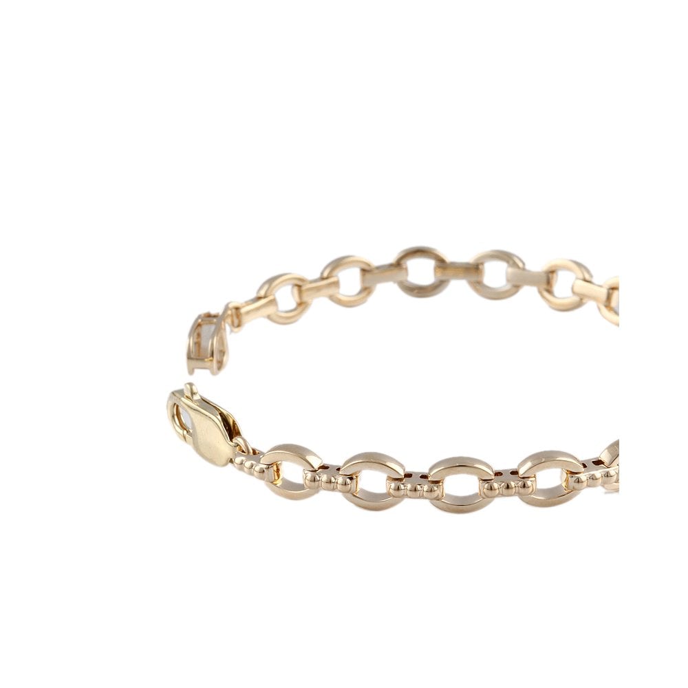 Yellow Gold Multi Link Fancy Unisex Bracelet