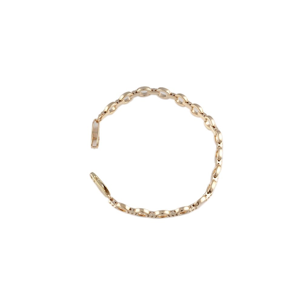 Yellow Gold Multi Link Fancy Unisex Bracelet