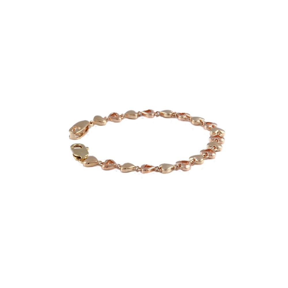 Yellow and Rose Gold Multi Link Fancy Unisex Bracelet