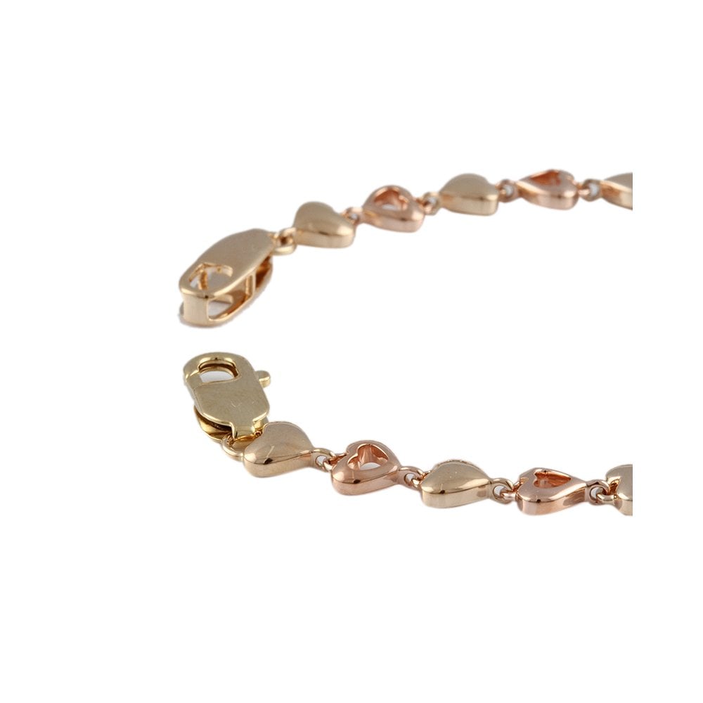Yellow and Rose Gold Multi Link Fancy Unisex Bracelet