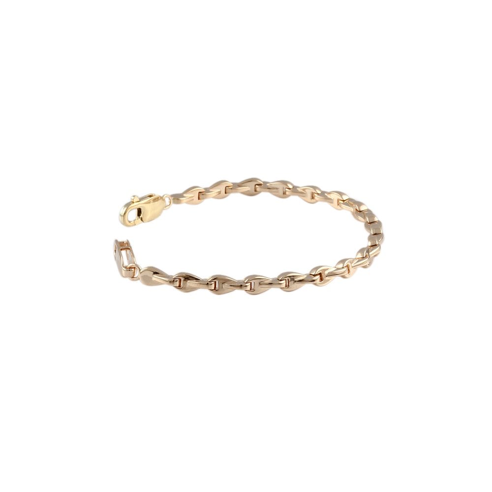 Yellow Gold Multi Link Fancy Unisex Bracelet