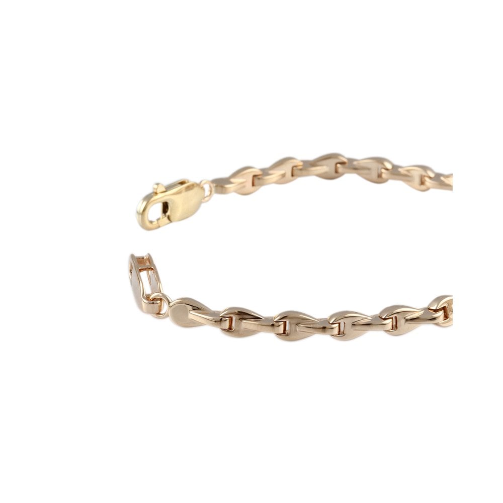 Yellow Gold Multi Link Fancy Unisex Bracelet