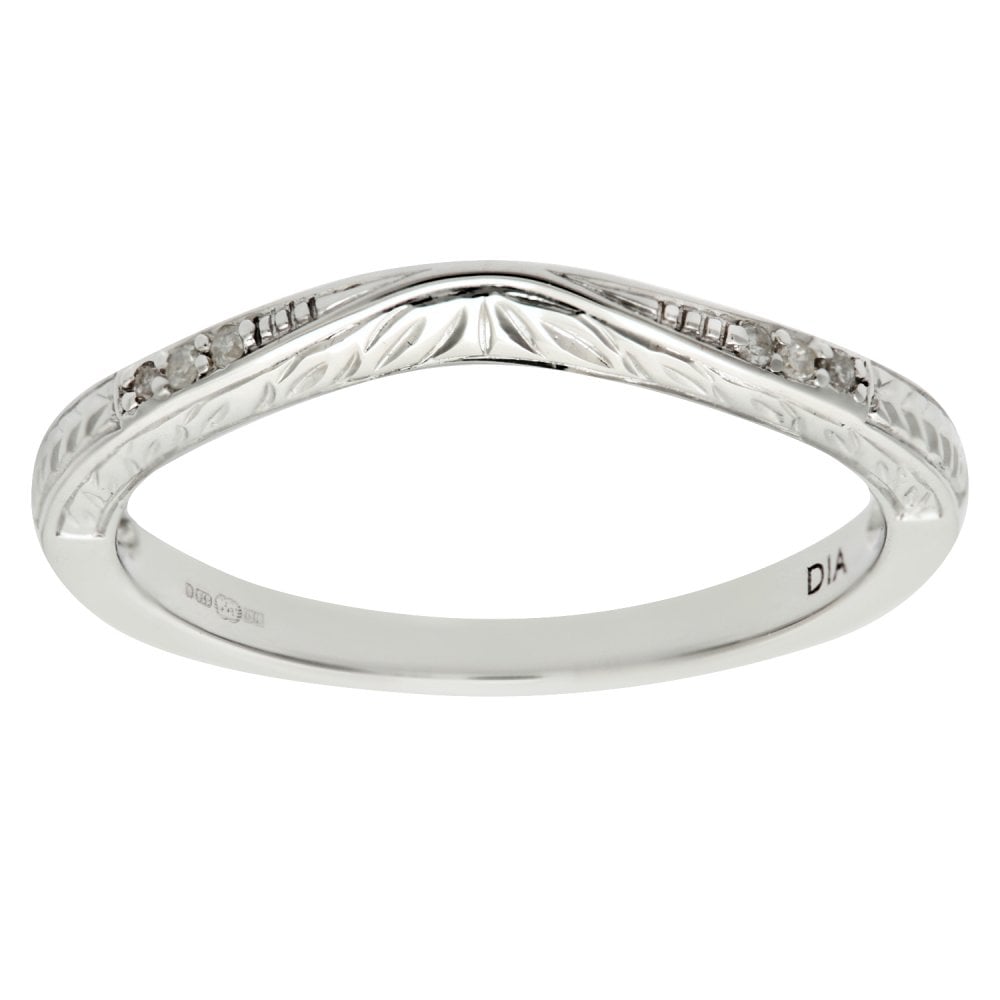SPARKLD 9ct White Gold Diamond Eternity Ring