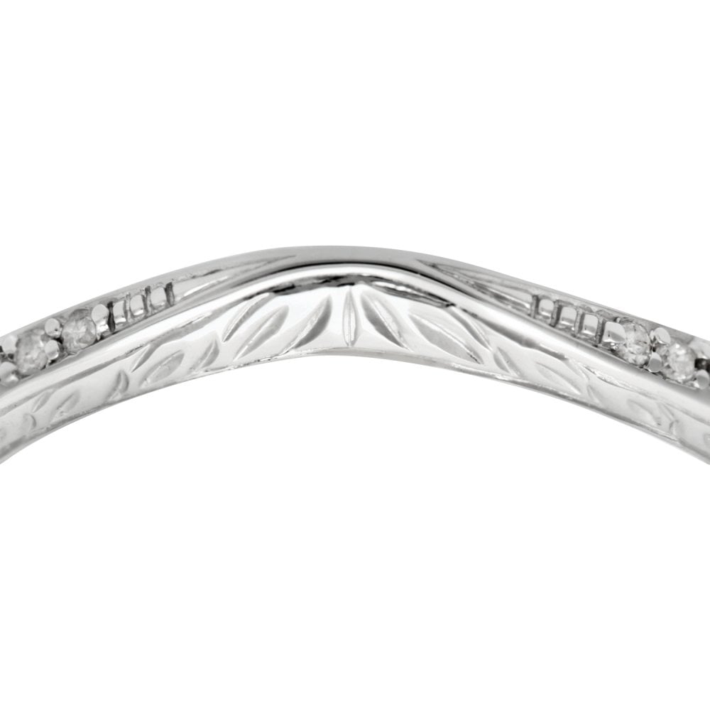 SPARKLD 9ct White Gold Diamond Eternity Ring