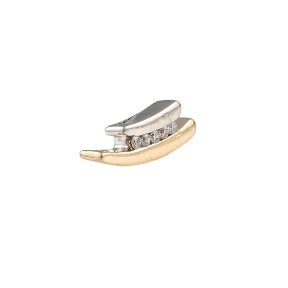 9ct Yellow and White Gold 0.08ct