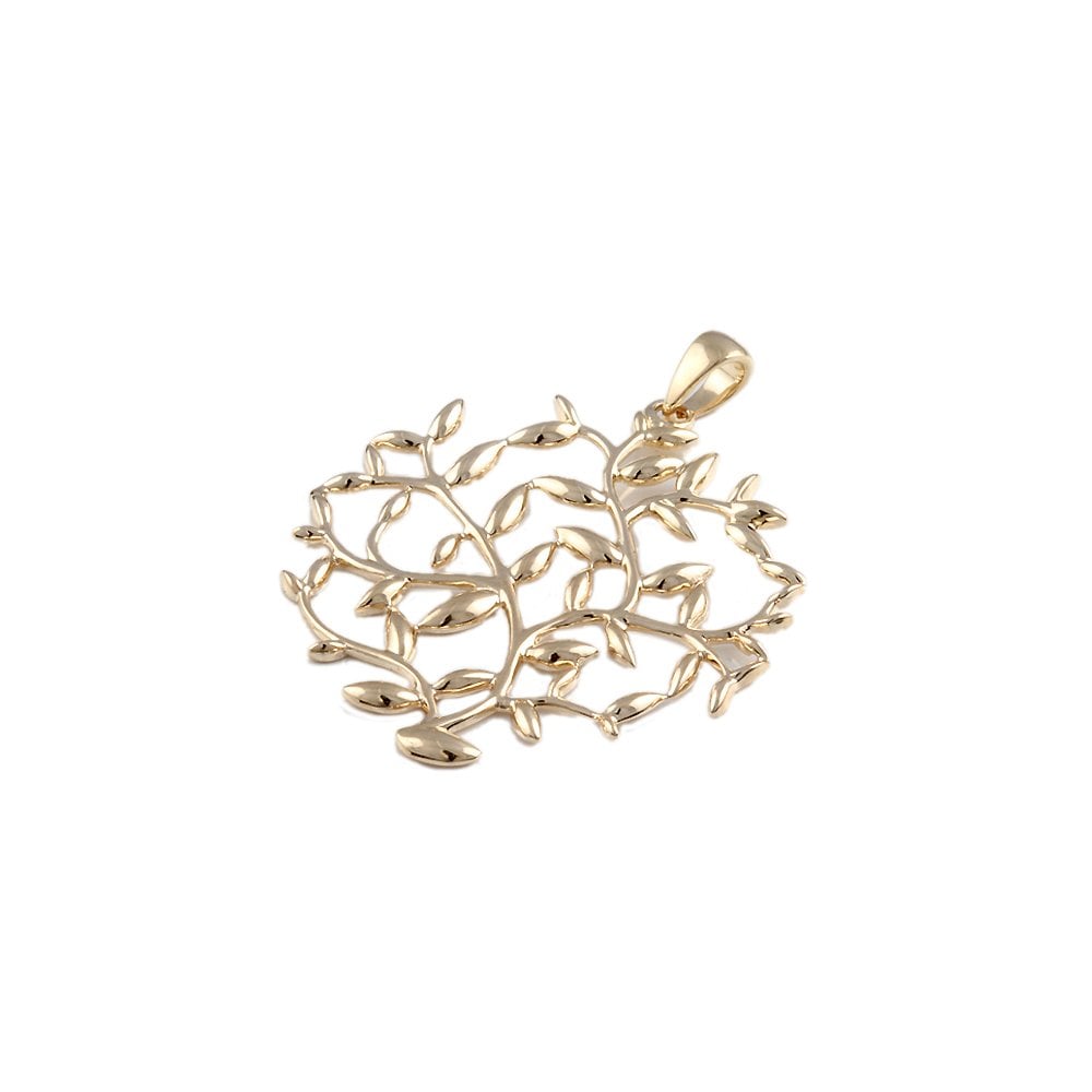 9ct Yellow Gold Fancy Tree Pendant