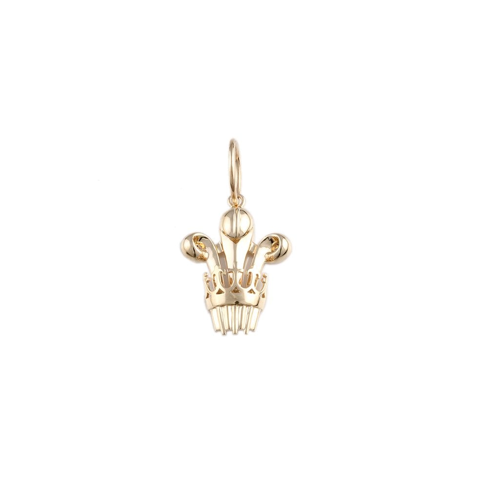 9ct Yellow Gold Fancy Crown Pendant