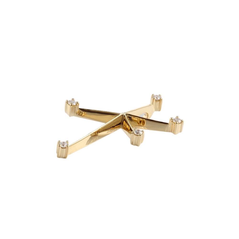 9ct Yellow Gold Fancy Pendant 0.20ct