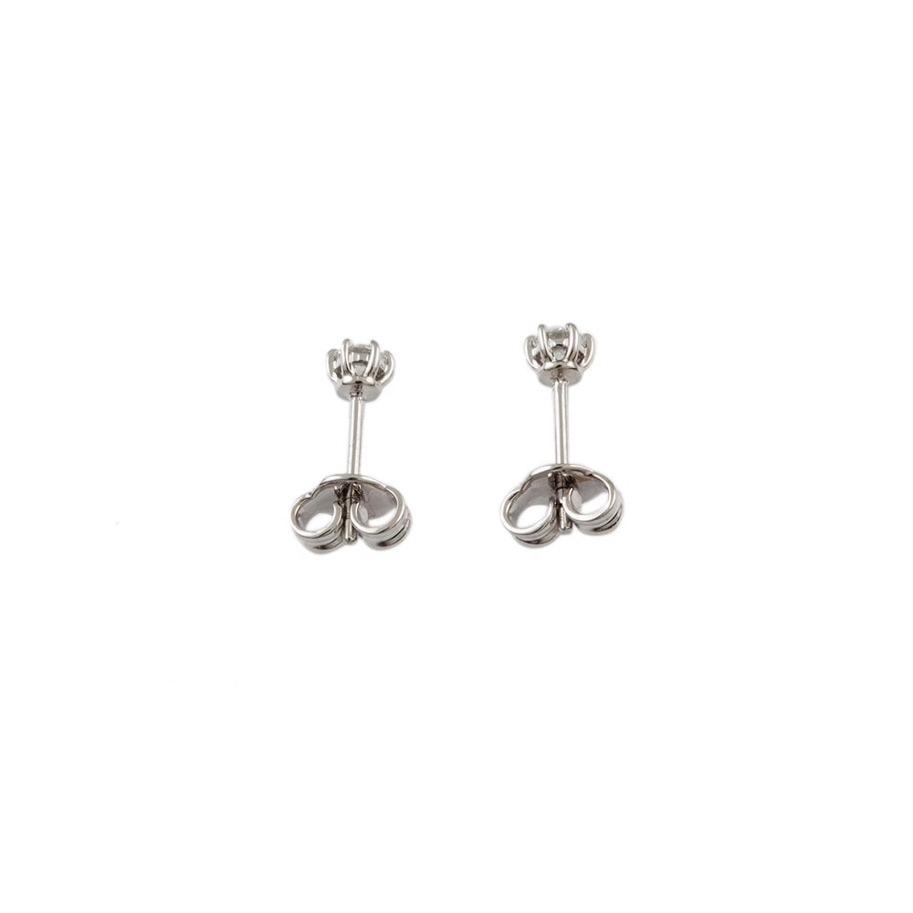 White Gold 0.56ct Round Brilliant Cut Diamond Solitaire Earrings