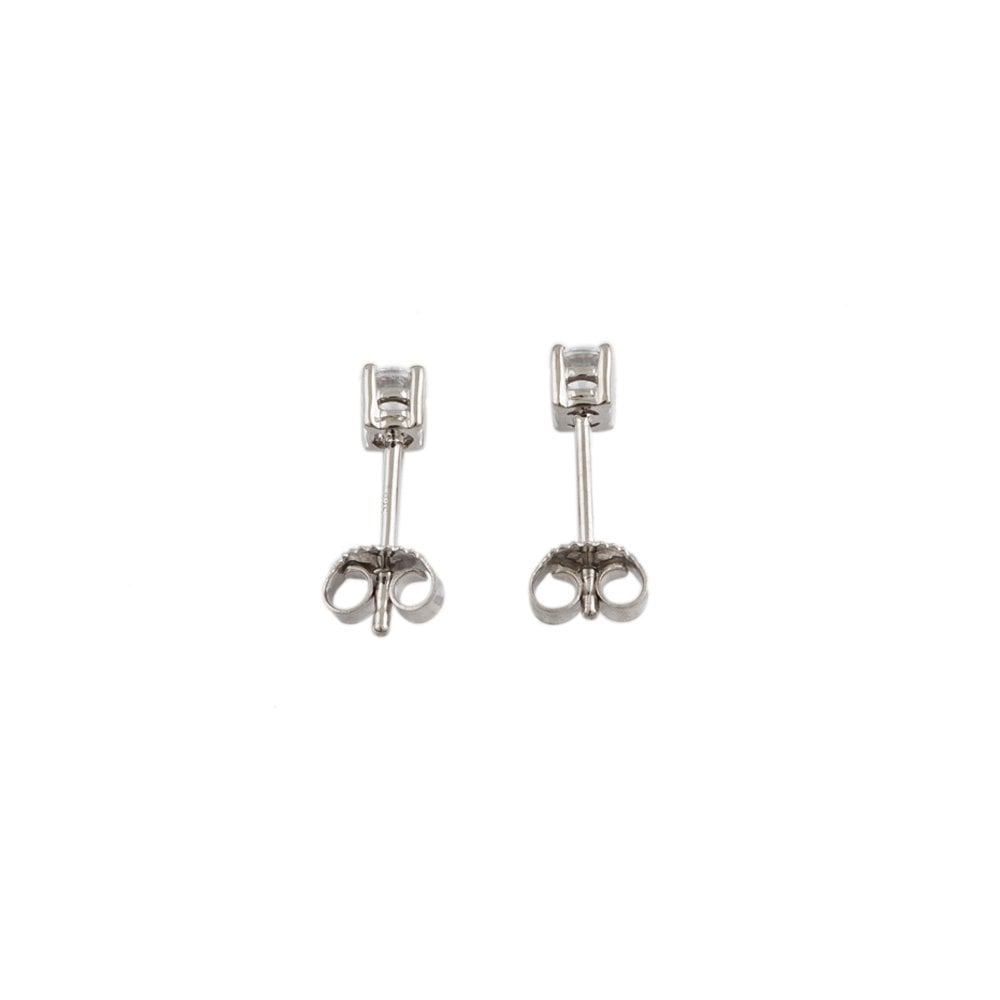 White Gold 0.50ct Round Brilliant Cut Diamond Solitaire Earrings