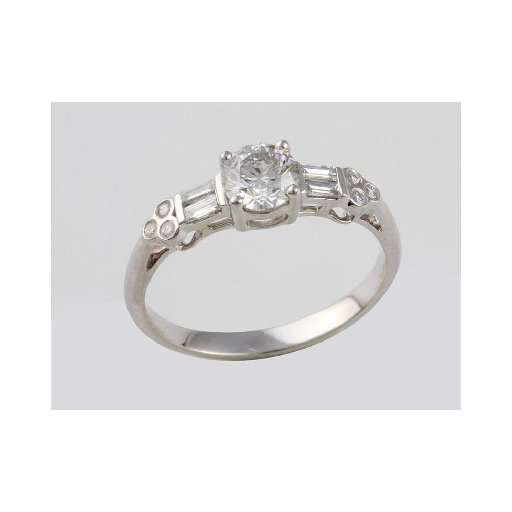 9ct White Gold Diamond Dress Ring 0.53ct